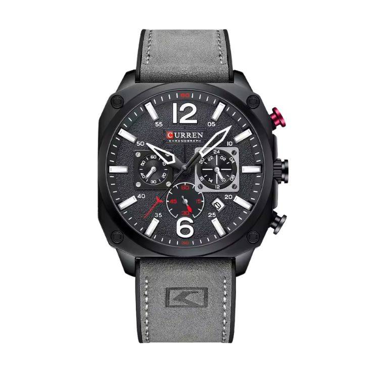 Curren 8398 Gris Negro