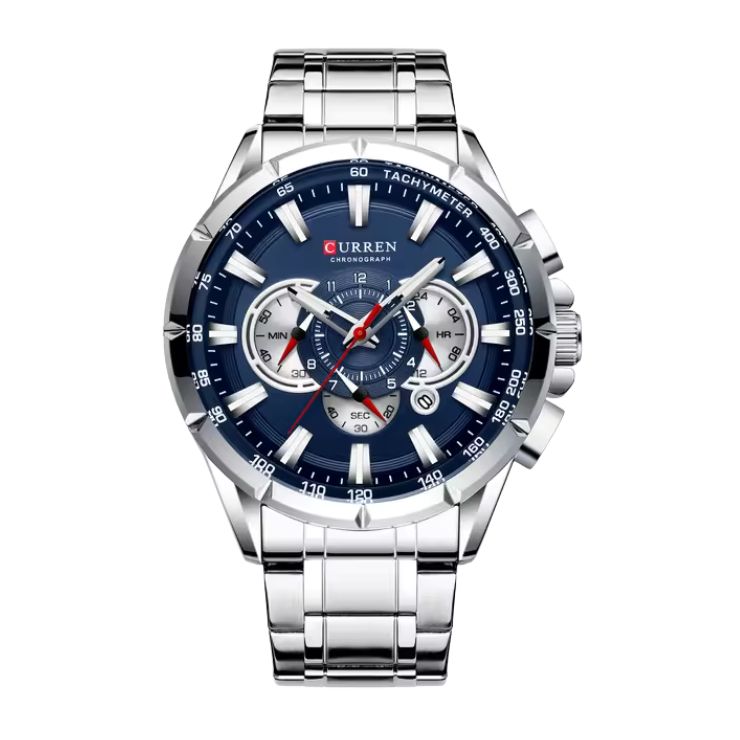 Curren 8363 Plata Azul